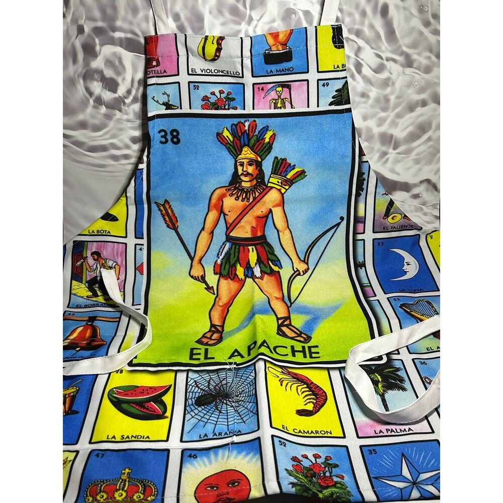 El Apache Handmade Loteria Apron
